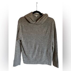 Women’s VINCE Gray Charcoal Wool Blend Pullover Hoodie Sweater Size S